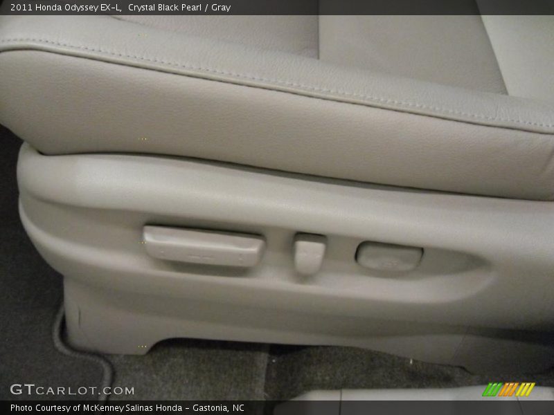 Crystal Black Pearl / Gray 2011 Honda Odyssey EX-L