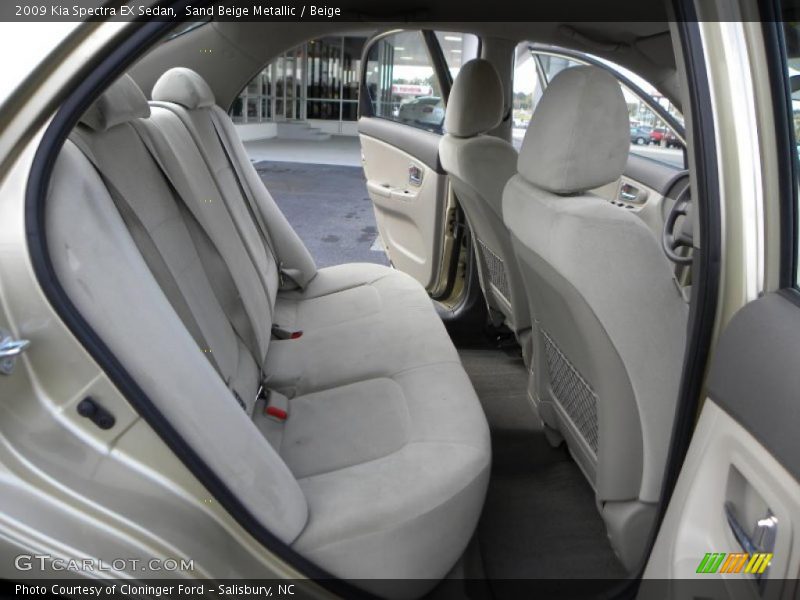 Sand Beige Metallic / Beige 2009 Kia Spectra EX Sedan