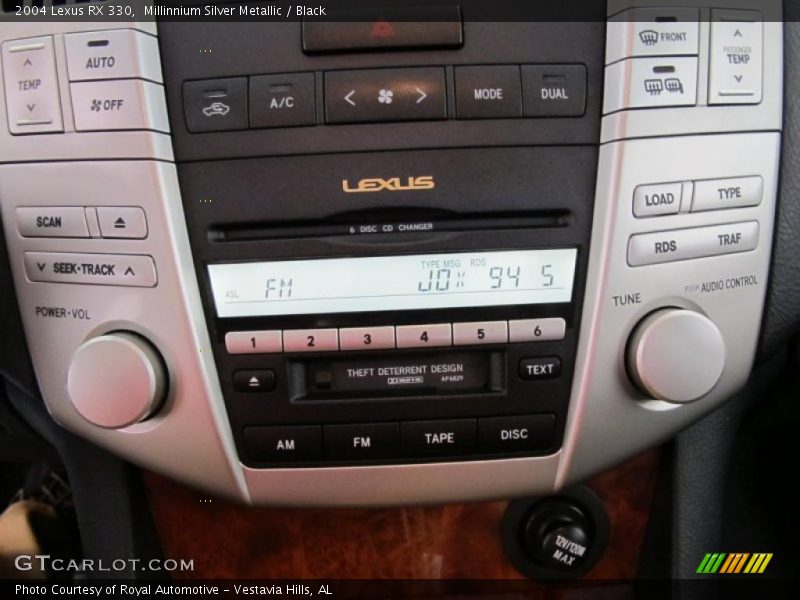 Controls of 2004 RX 330