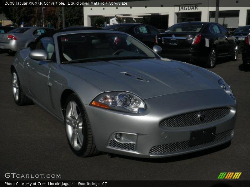 Liquid Silver Metallic / Ivory/Slate 2008 Jaguar XK XKR Convertible