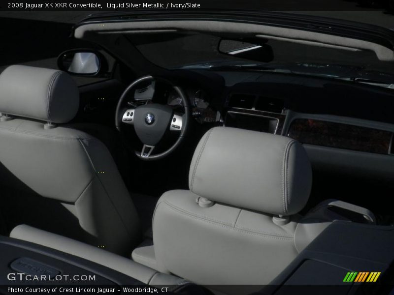 Liquid Silver Metallic / Ivory/Slate 2008 Jaguar XK XKR Convertible