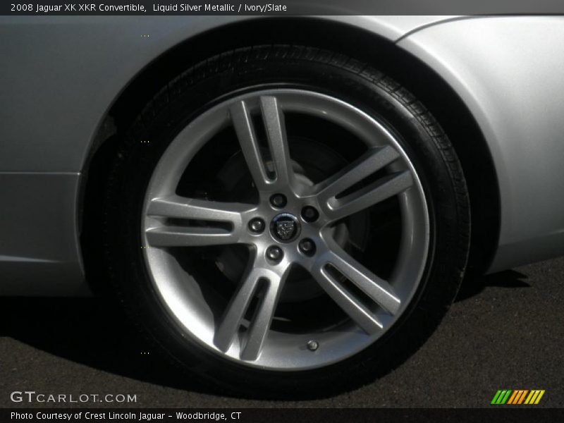 Liquid Silver Metallic / Ivory/Slate 2008 Jaguar XK XKR Convertible