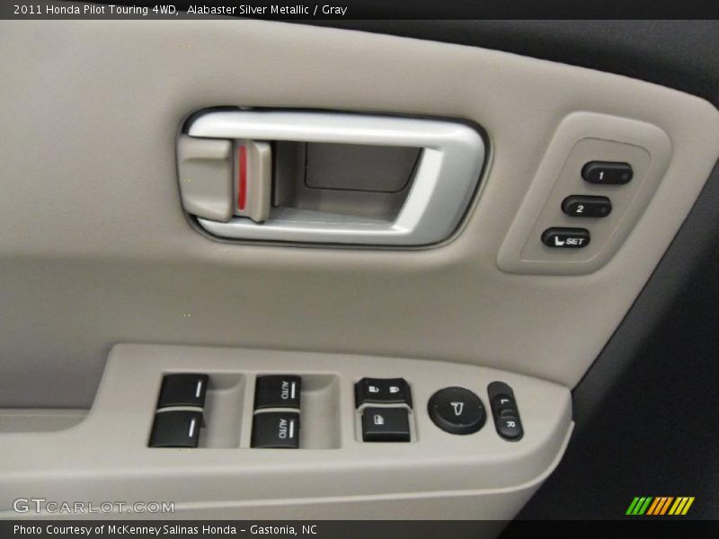Alabaster Silver Metallic / Gray 2011 Honda Pilot Touring 4WD