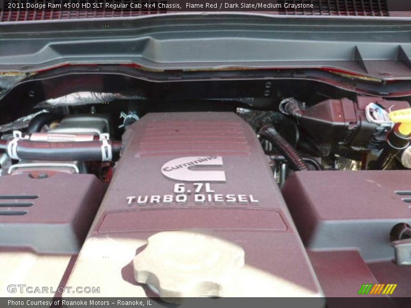  2011 Ram 4500 HD SLT Regular Cab 4x4 Chassis Engine - 6.7 Liter OHV 24-Valve Cummins Turbo-Diesel Inline 6 Cylinder