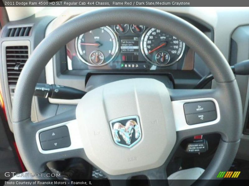  2011 Ram 4500 HD SLT Regular Cab 4x4 Chassis Steering Wheel