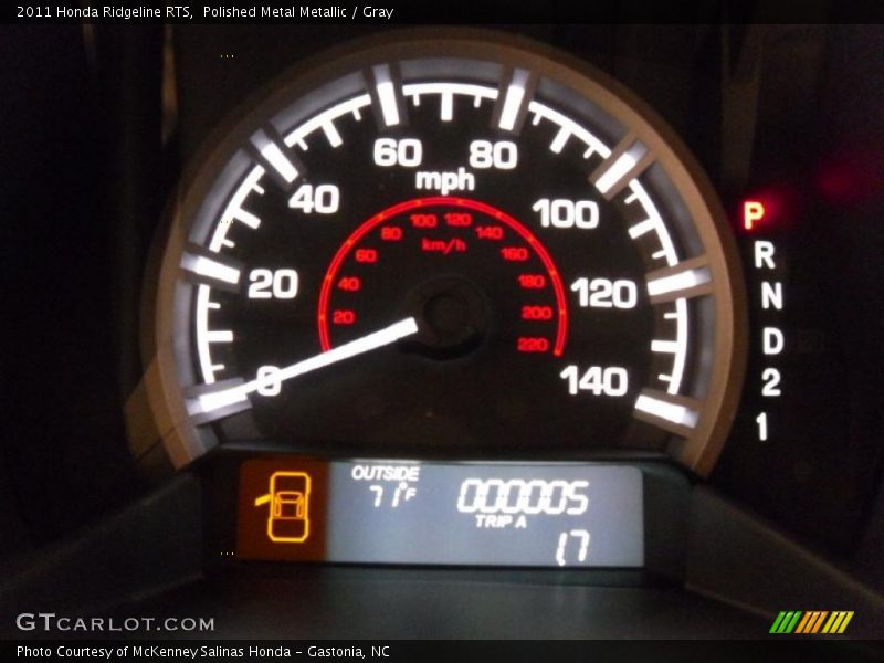 Polished Metal Metallic / Gray 2011 Honda Ridgeline RTS