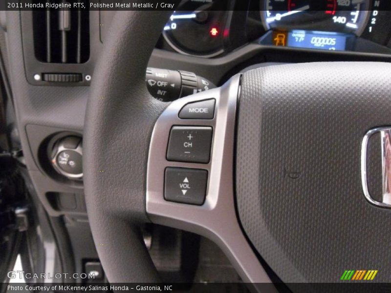 Polished Metal Metallic / Gray 2011 Honda Ridgeline RTS
