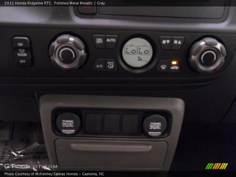 Controls of 2011 Ridgeline RTS