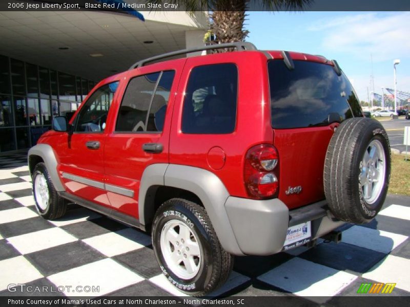 Blaze Red / Medium Slate Gray 2006 Jeep Liberty Sport