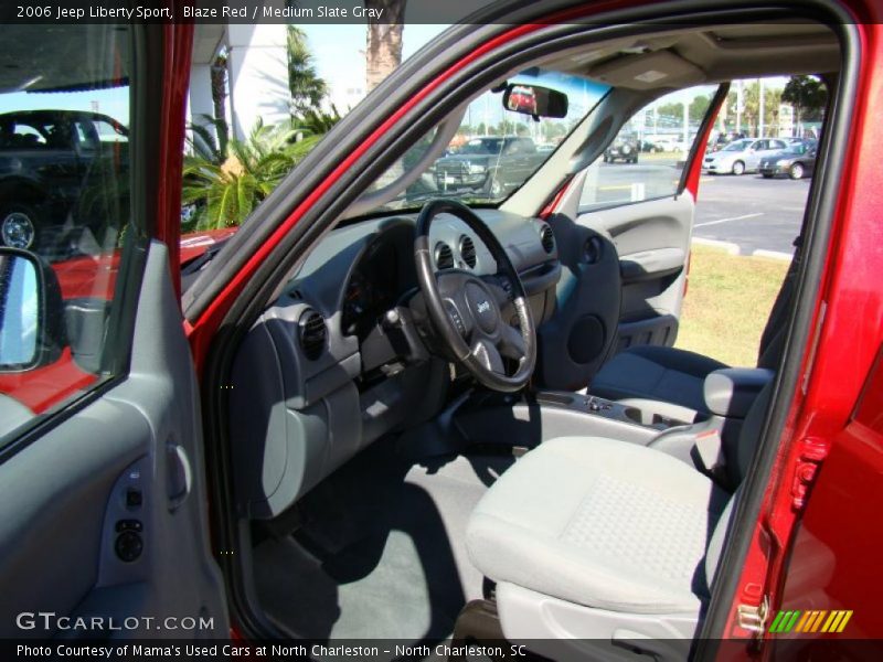 Blaze Red / Medium Slate Gray 2006 Jeep Liberty Sport