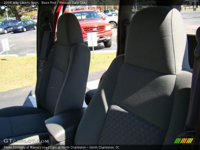 Blaze Red / Medium Slate Gray 2006 Jeep Liberty Sport