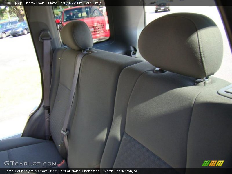 Blaze Red / Medium Slate Gray 2006 Jeep Liberty Sport