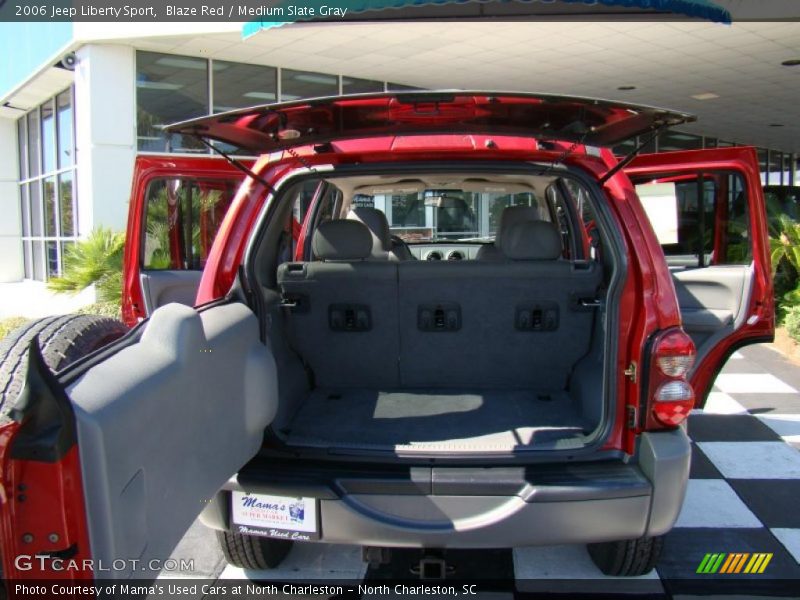 Blaze Red / Medium Slate Gray 2006 Jeep Liberty Sport