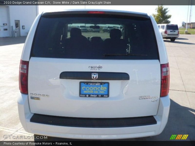 Stone White / Dark Slate Gray/Light Shale 2010 Dodge Grand Caravan C/V