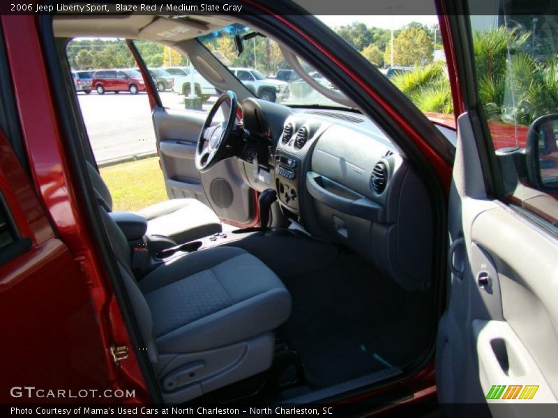 Blaze Red / Medium Slate Gray 2006 Jeep Liberty Sport