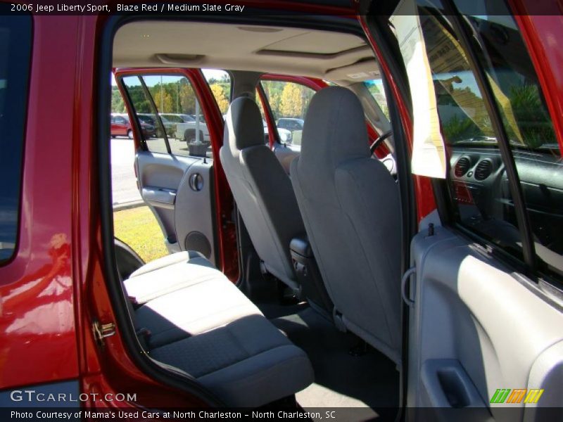 Blaze Red / Medium Slate Gray 2006 Jeep Liberty Sport