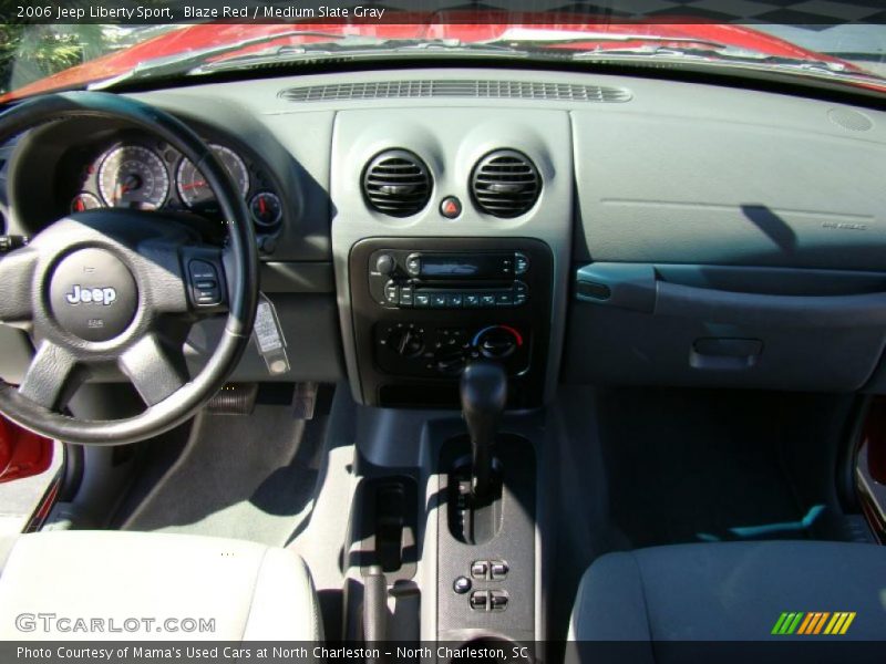 Blaze Red / Medium Slate Gray 2006 Jeep Liberty Sport