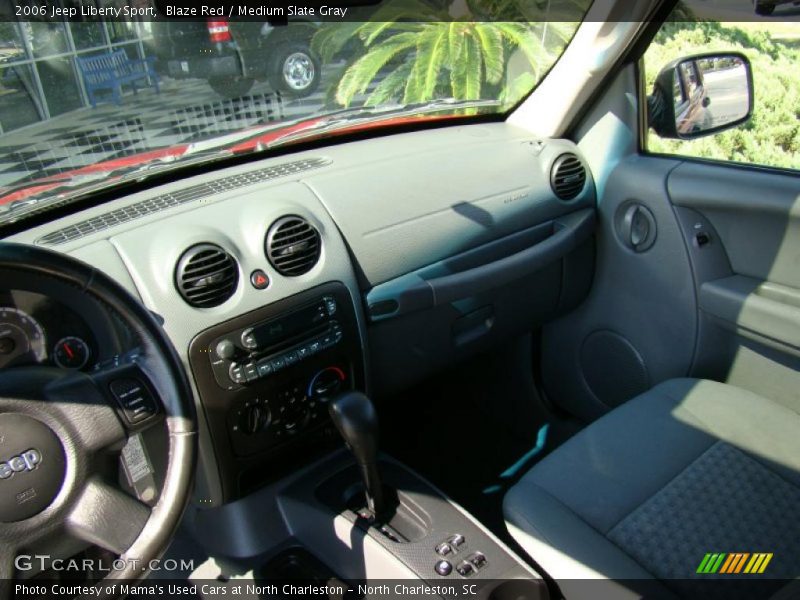 Blaze Red / Medium Slate Gray 2006 Jeep Liberty Sport