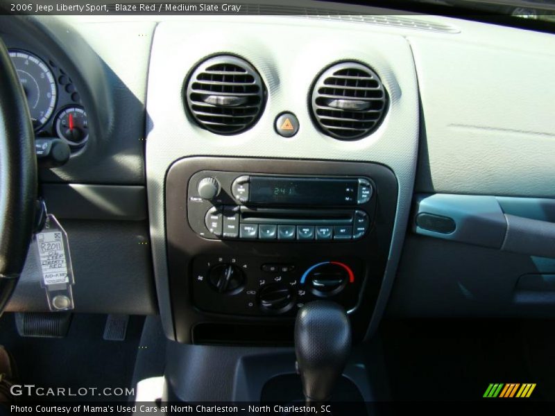 Blaze Red / Medium Slate Gray 2006 Jeep Liberty Sport