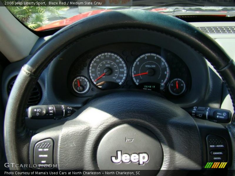 Blaze Red / Medium Slate Gray 2006 Jeep Liberty Sport