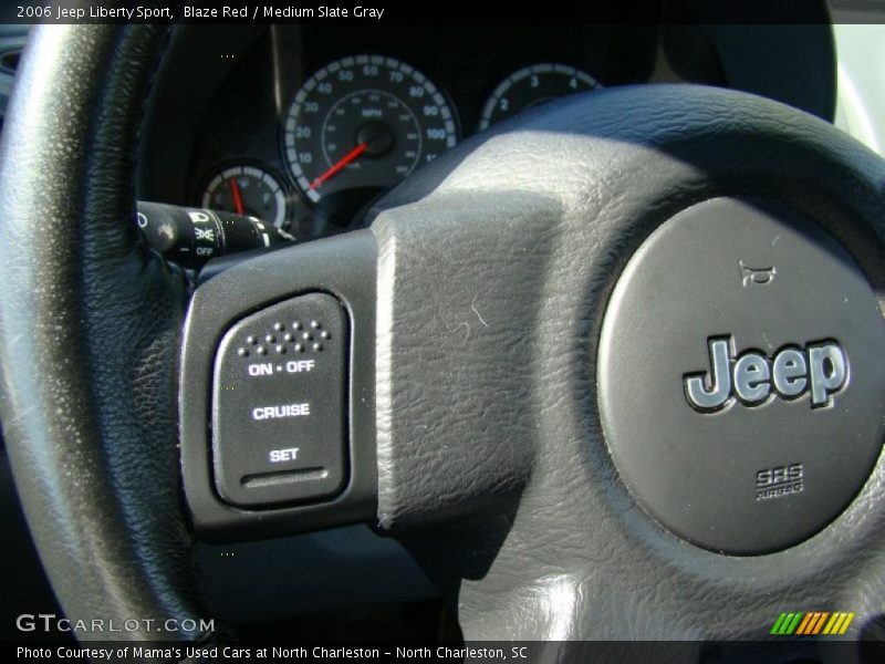 Blaze Red / Medium Slate Gray 2006 Jeep Liberty Sport