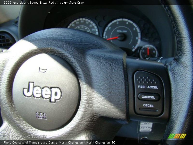 Blaze Red / Medium Slate Gray 2006 Jeep Liberty Sport