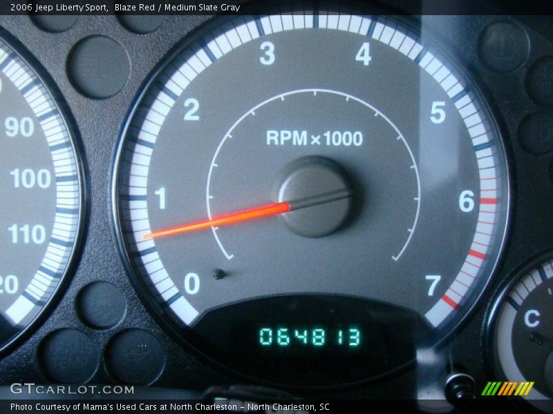 Blaze Red / Medium Slate Gray 2006 Jeep Liberty Sport