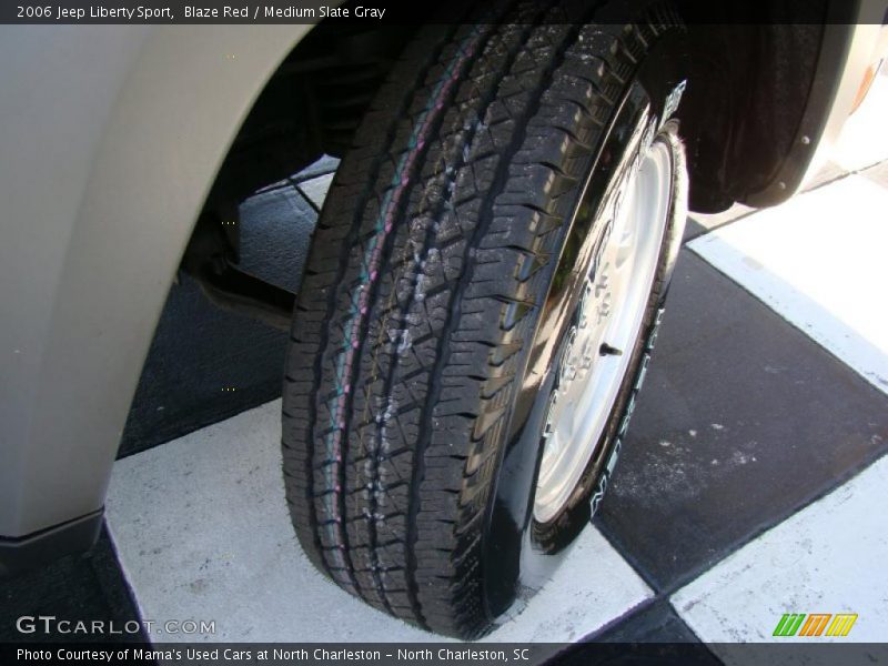 Blaze Red / Medium Slate Gray 2006 Jeep Liberty Sport