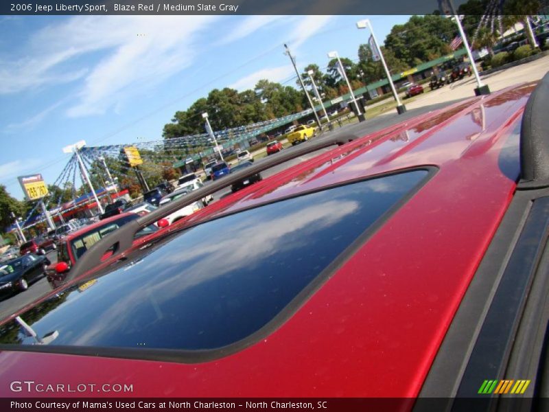 Blaze Red / Medium Slate Gray 2006 Jeep Liberty Sport