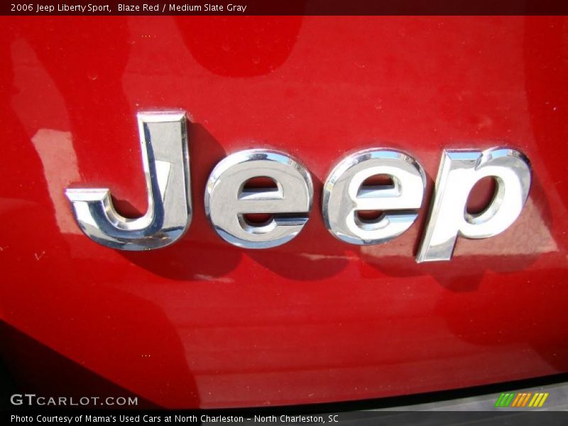 Blaze Red / Medium Slate Gray 2006 Jeep Liberty Sport