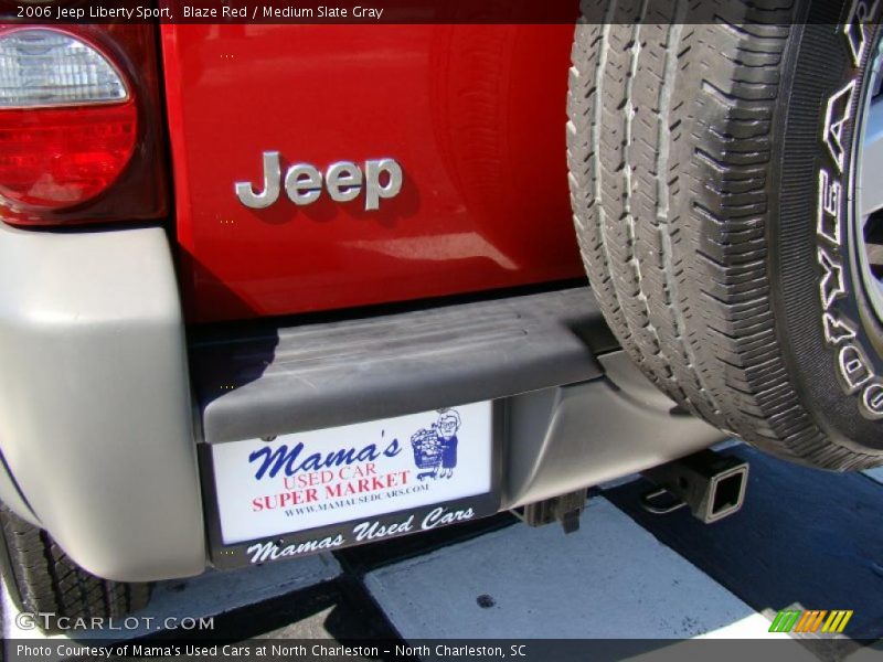 Blaze Red / Medium Slate Gray 2006 Jeep Liberty Sport