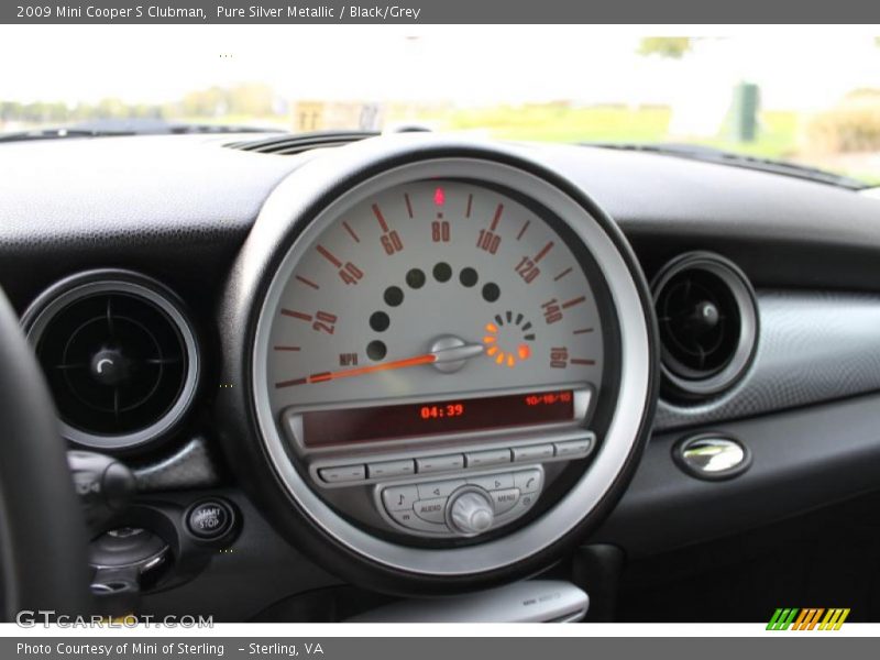 Pure Silver Metallic / Black/Grey 2009 Mini Cooper S Clubman