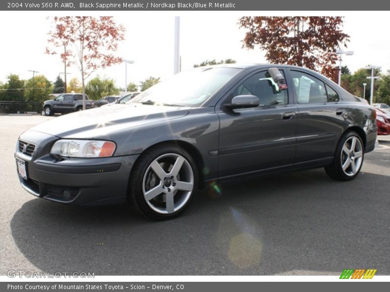 Black Sapphire Metallic / Nordkap Black/Blue R Metallic 2004 Volvo S60 R AWD