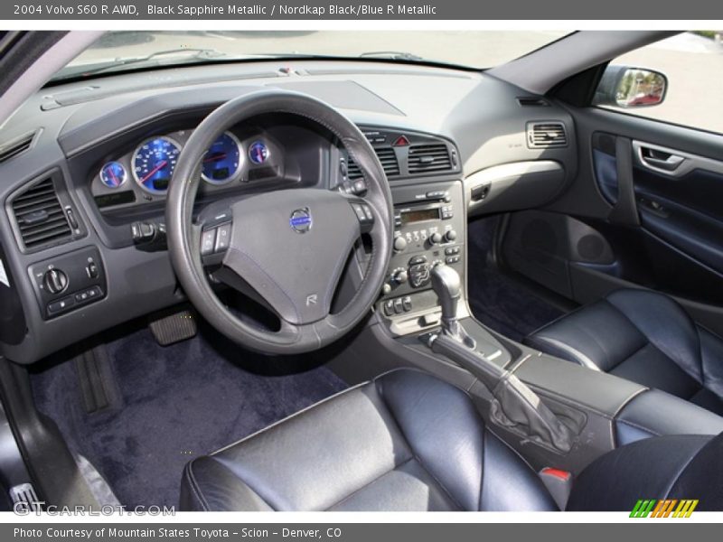  2004 S60 R AWD Nordkap Black/Blue R Metallic Interior
