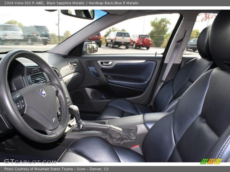  2004 S60 R AWD Nordkap Black/Blue R Metallic Interior
