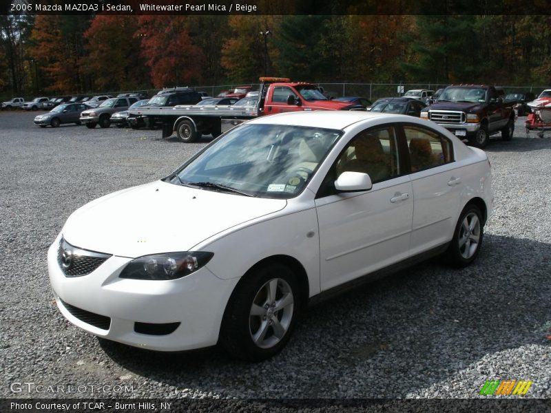 Whitewater Pearl Mica / Beige 2006 Mazda MAZDA3 i Sedan