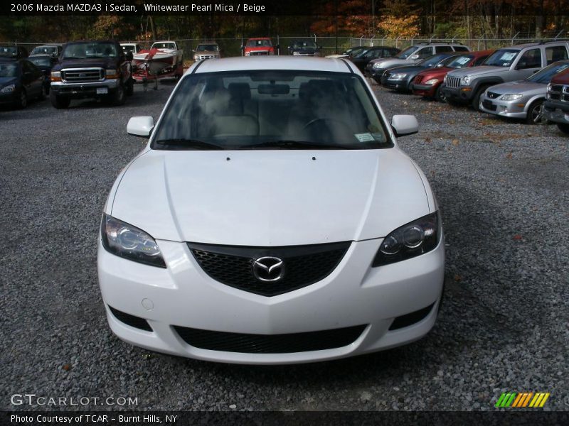 Whitewater Pearl Mica / Beige 2006 Mazda MAZDA3 i Sedan