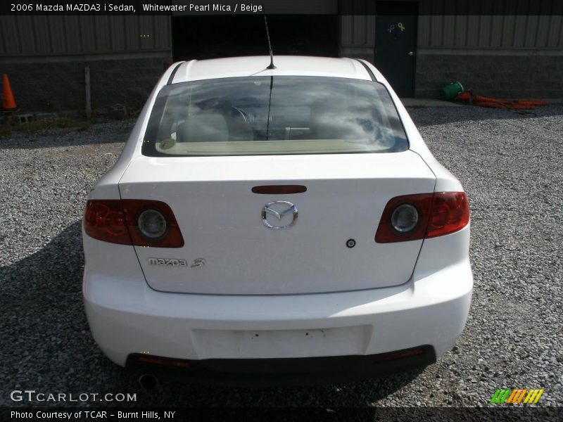Whitewater Pearl Mica / Beige 2006 Mazda MAZDA3 i Sedan