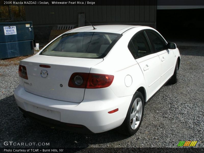 Whitewater Pearl Mica / Beige 2006 Mazda MAZDA3 i Sedan