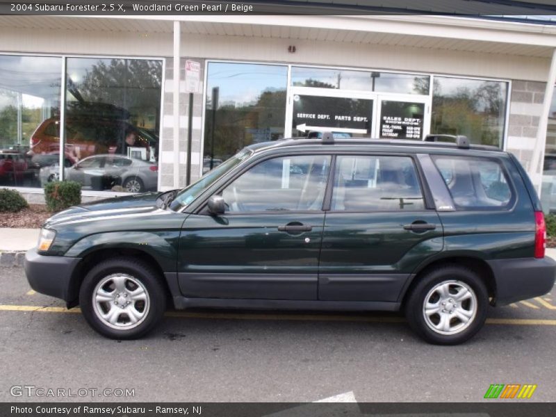 Woodland Green Pearl / Beige 2004 Subaru Forester 2.5 X