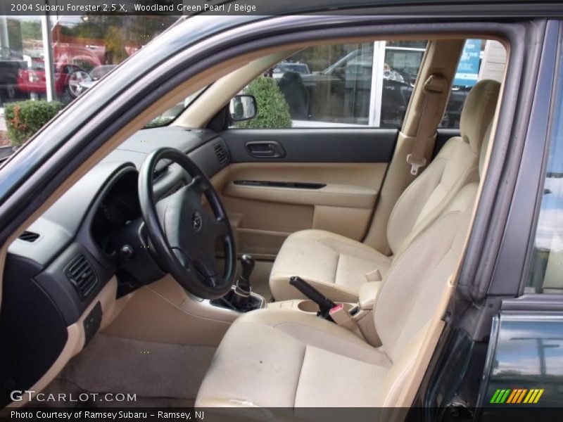 Woodland Green Pearl / Beige 2004 Subaru Forester 2.5 X
