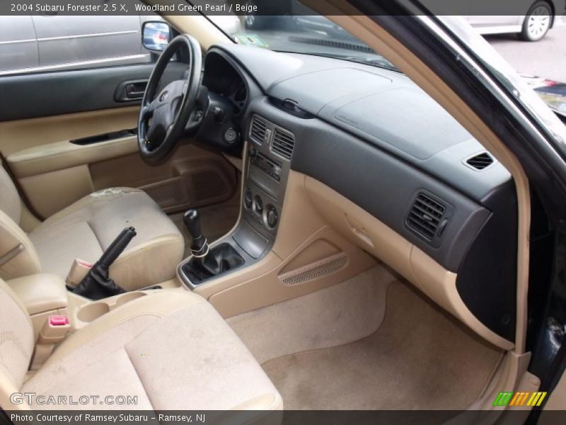 Woodland Green Pearl / Beige 2004 Subaru Forester 2.5 X