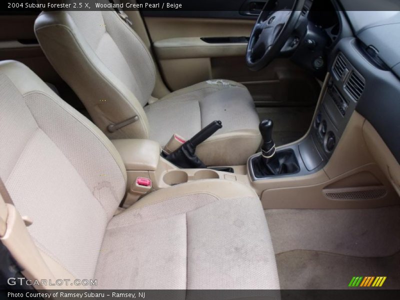 Woodland Green Pearl / Beige 2004 Subaru Forester 2.5 X