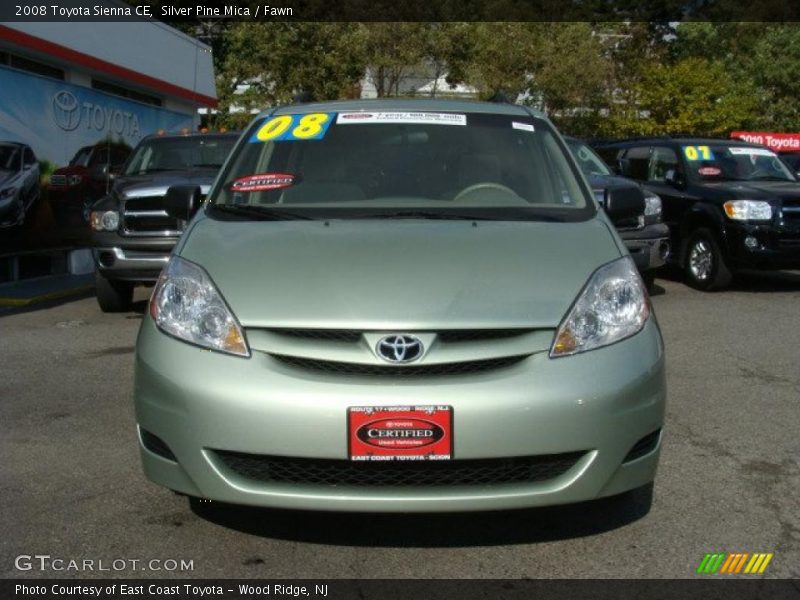 Silver Pine Mica / Fawn 2008 Toyota Sienna CE