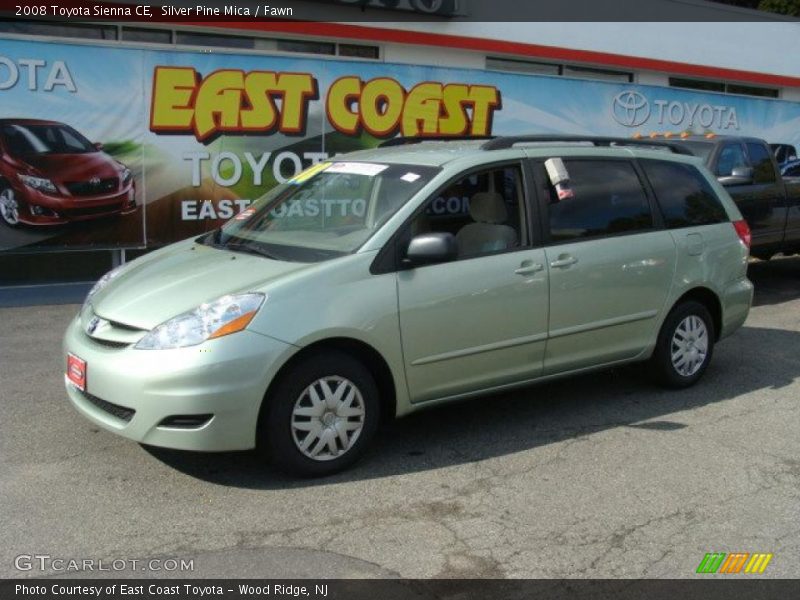 Silver Pine Mica / Fawn 2008 Toyota Sienna CE