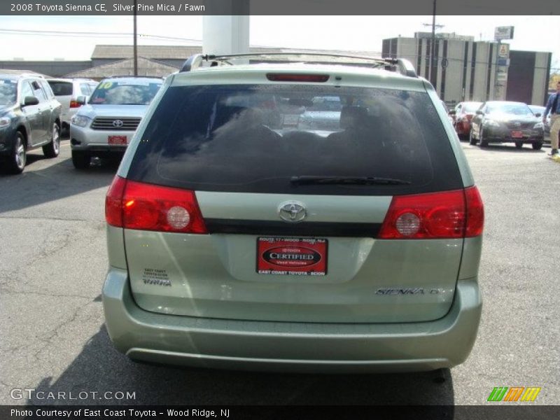 Silver Pine Mica / Fawn 2008 Toyota Sienna CE