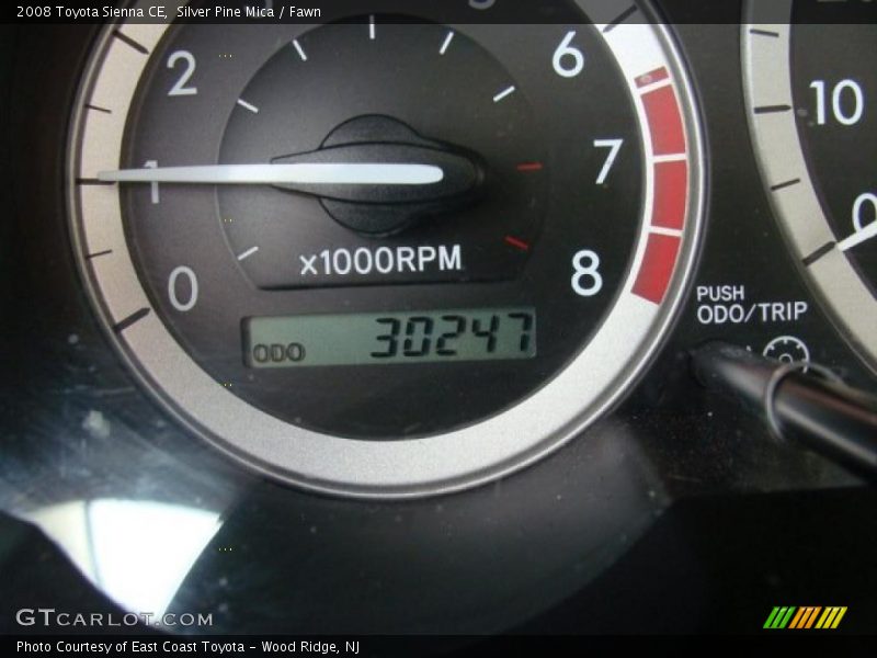 Silver Pine Mica / Fawn 2008 Toyota Sienna CE