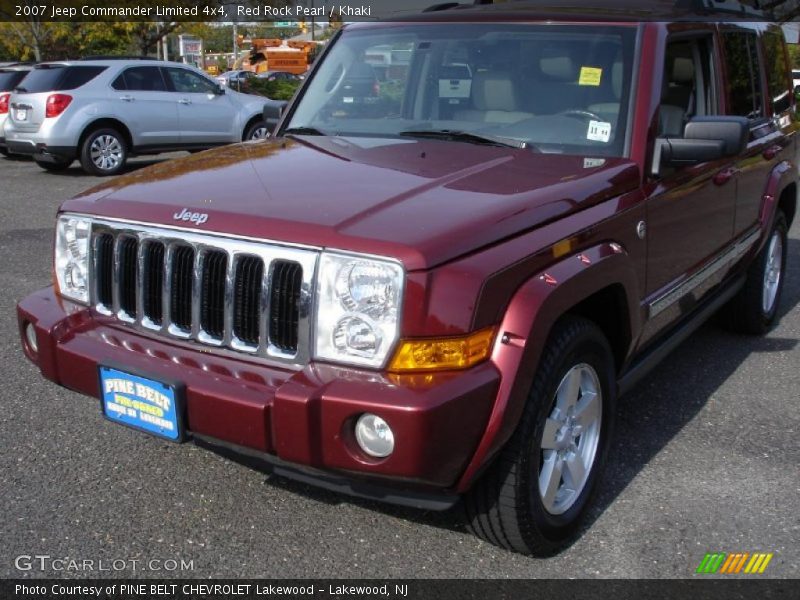 Red Rock Pearl / Khaki 2007 Jeep Commander Limited 4x4