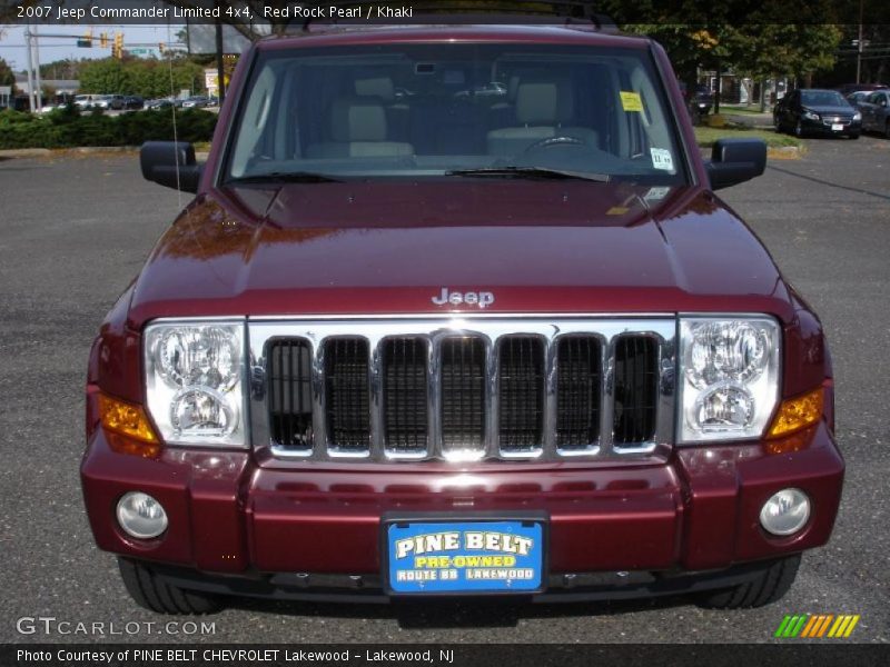 Red Rock Pearl / Khaki 2007 Jeep Commander Limited 4x4