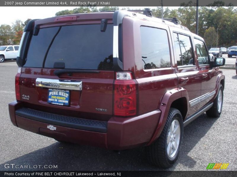 Red Rock Pearl / Khaki 2007 Jeep Commander Limited 4x4